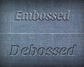 Embossing or Debossing