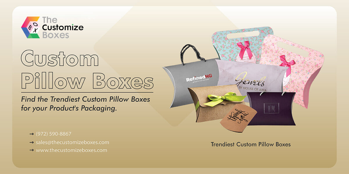 custom pillow packaging boxes