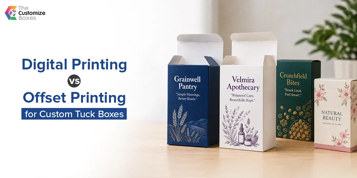Digital Printing vs Offset Printing for Custom Tuck Boxes