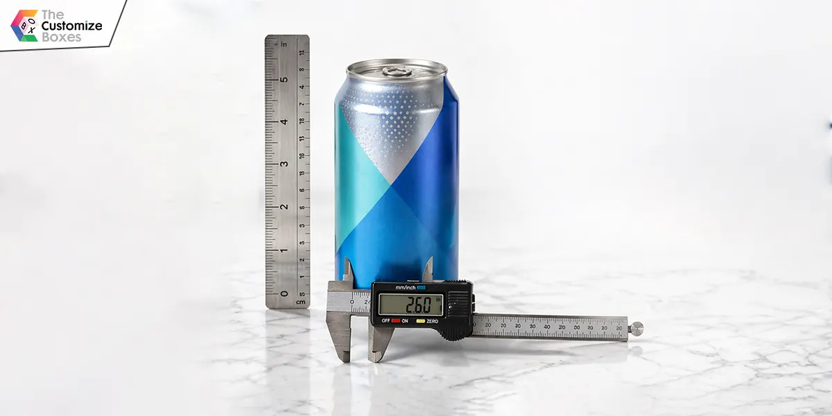 how to measure the dimensions and volume of a pop can