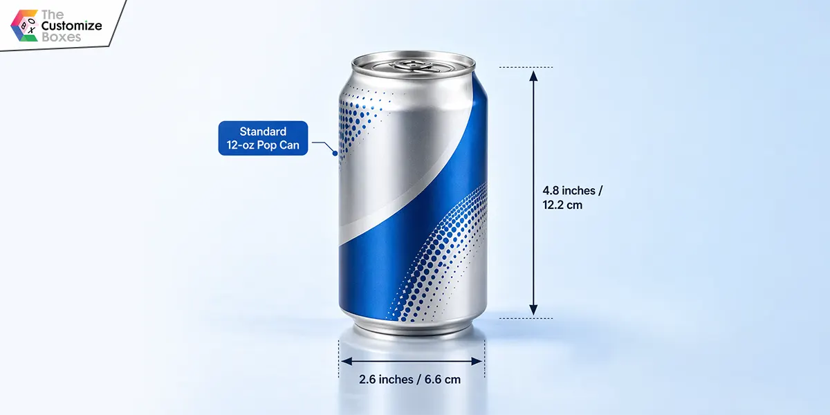 standard size of pop can
