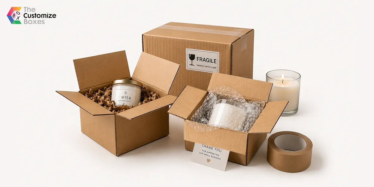 what are candle packaging sizes for shipping