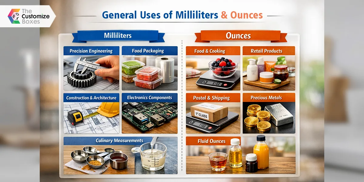 what are the general uses of milimeters and ounce