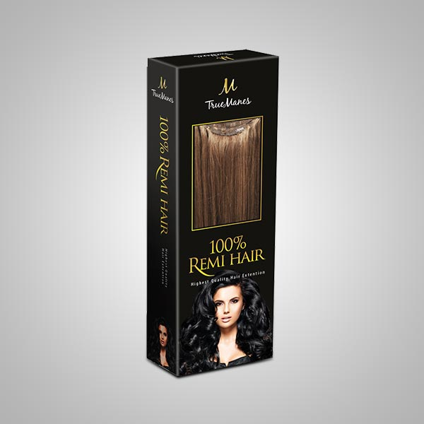 printed hair extension packaging