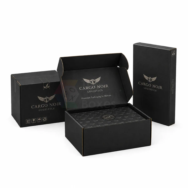 Black Shipping Boxes