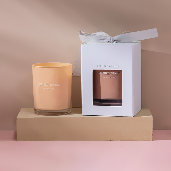candle boxes with window packaging