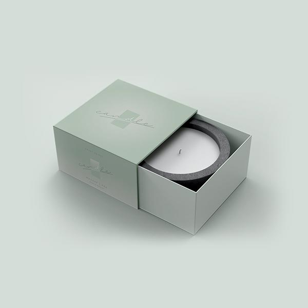 candle tray and sleeve packaging