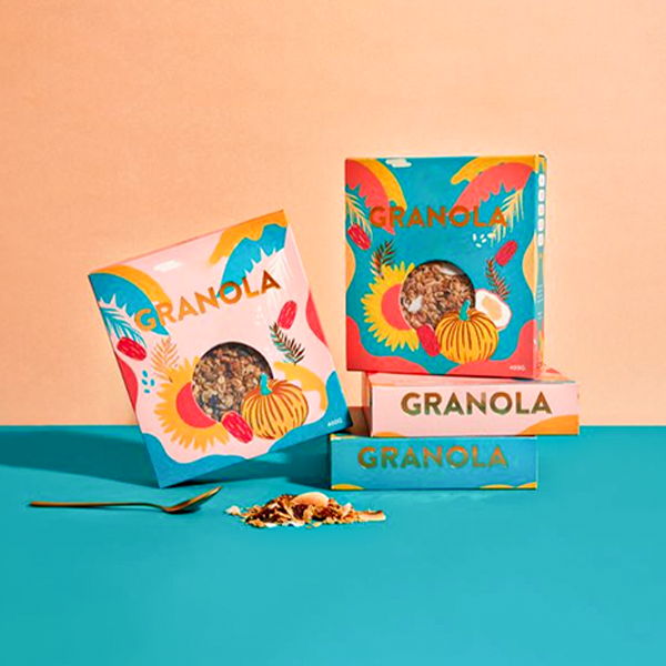 cereal boxes with die cut packaging