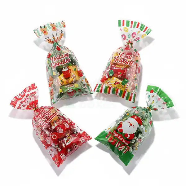 christmas cellophane treat bags