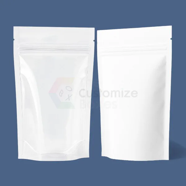 Clear and White Mylar Bags Wholesale