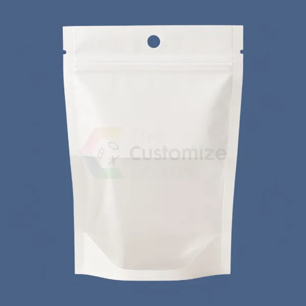 Clear and White Mylar Bags