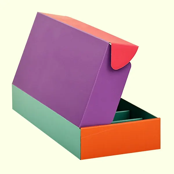 colored mailing boxes