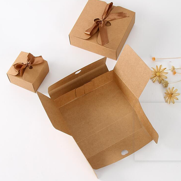 custom foldable kraft gift boxes