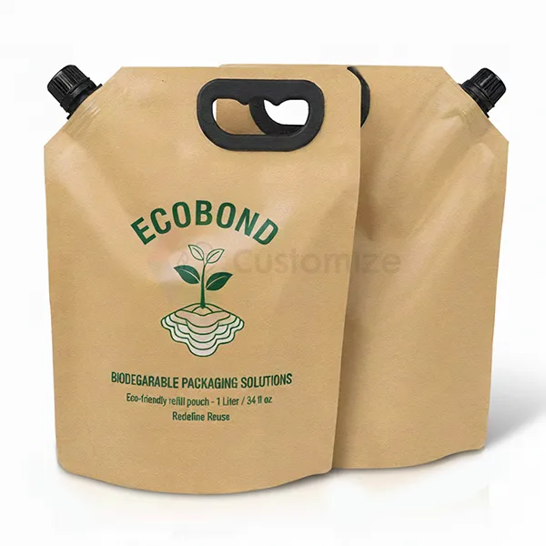 Custom Biodegradable Spout Pouches