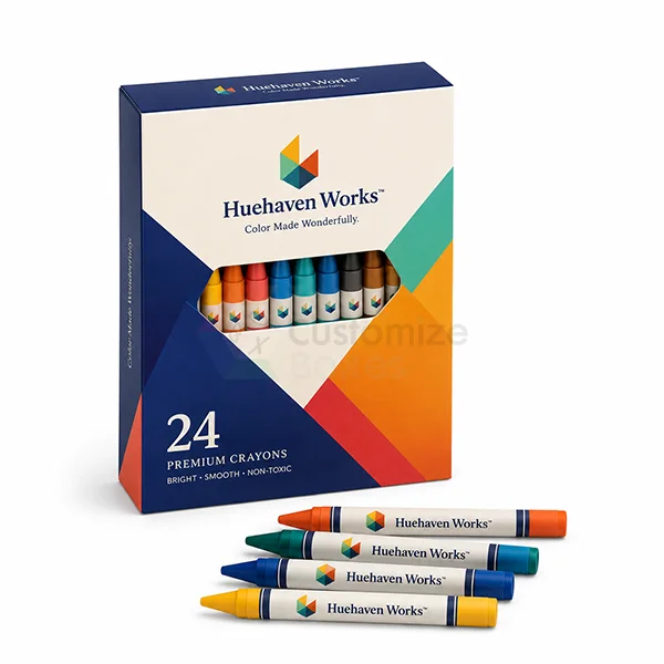 Custom Cardboard Crayons Boxes