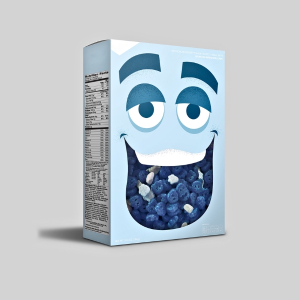 custom cereal boxes with die cut
