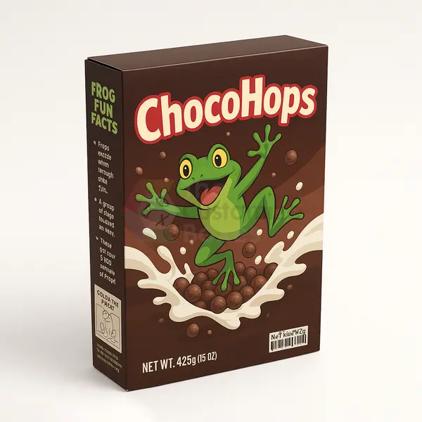 custom-cereal-with-frog-on-the-box-wholesale