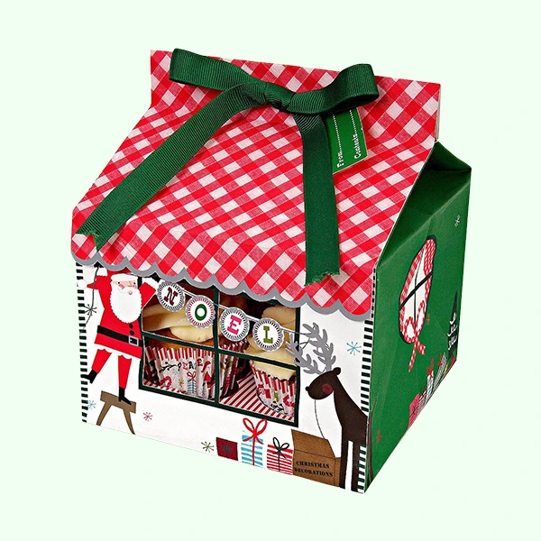 Custom Christmas Cupcake Boxes