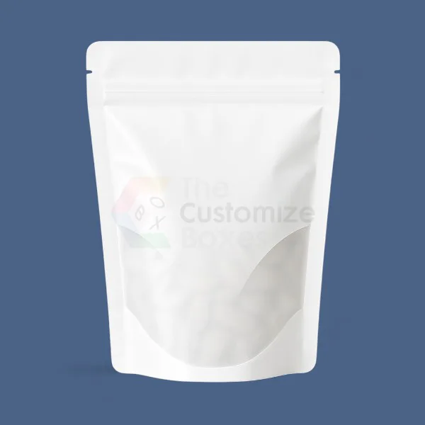 Custom Clear and White Mylar Bags