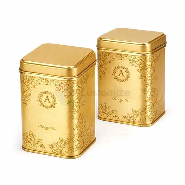 Custom Gold Tins