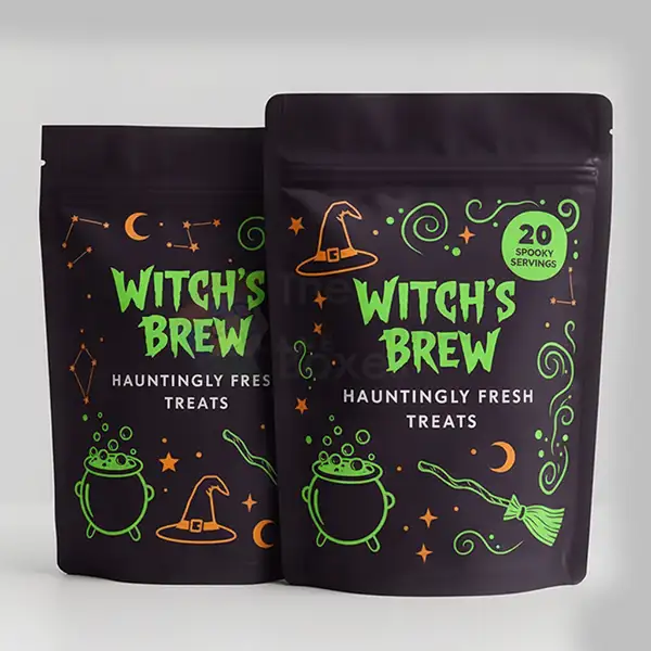custom halloween mylar bags
