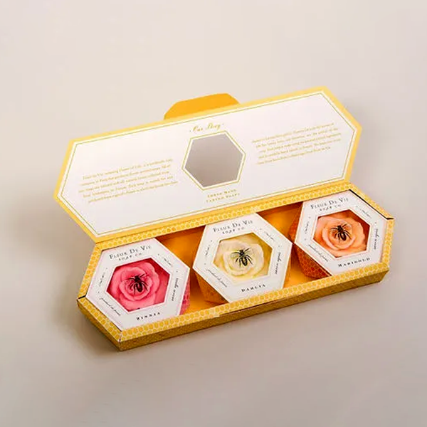 custom hexagon soap boxes