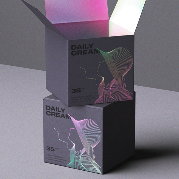 custom holographic foiling boxes