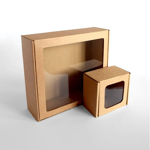 custom kraft boxes with window