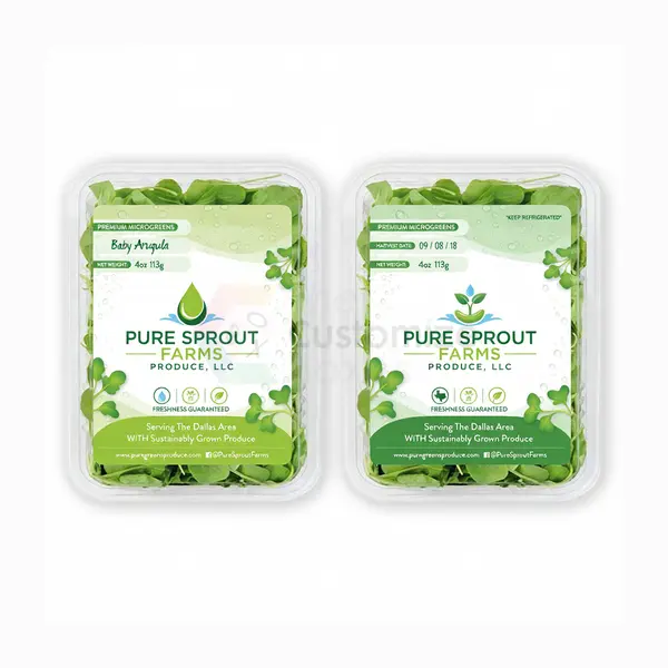Custom Microgreens Packaging