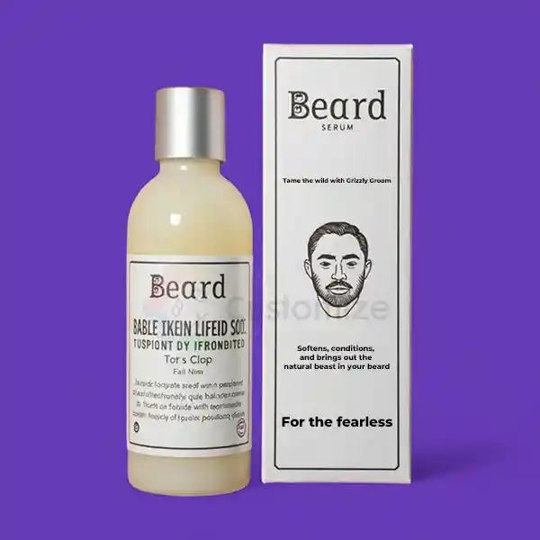 custom packaging for beard serums