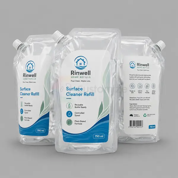 Custom Plastic Pouch with Spout