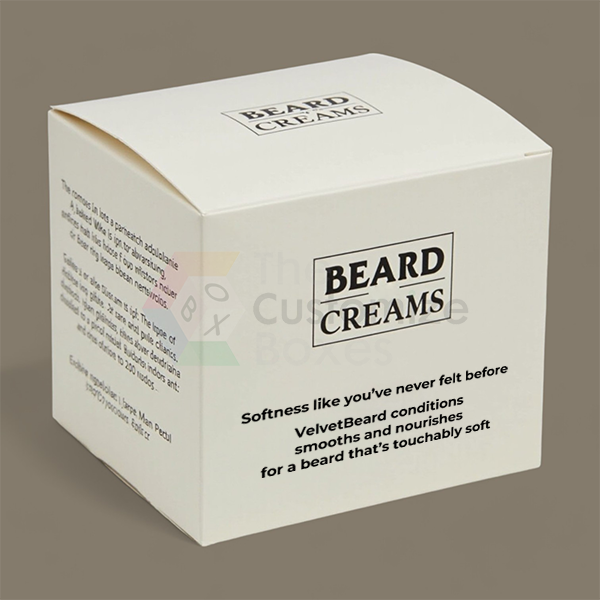 custom printed beard cream box