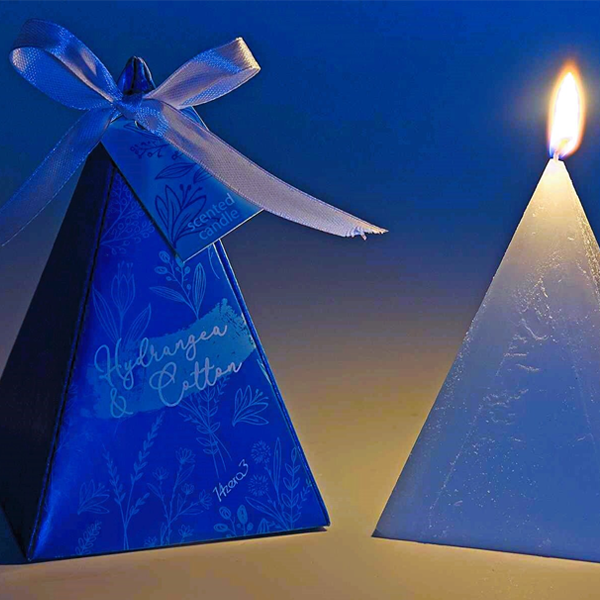 custom pyramid candle boxes