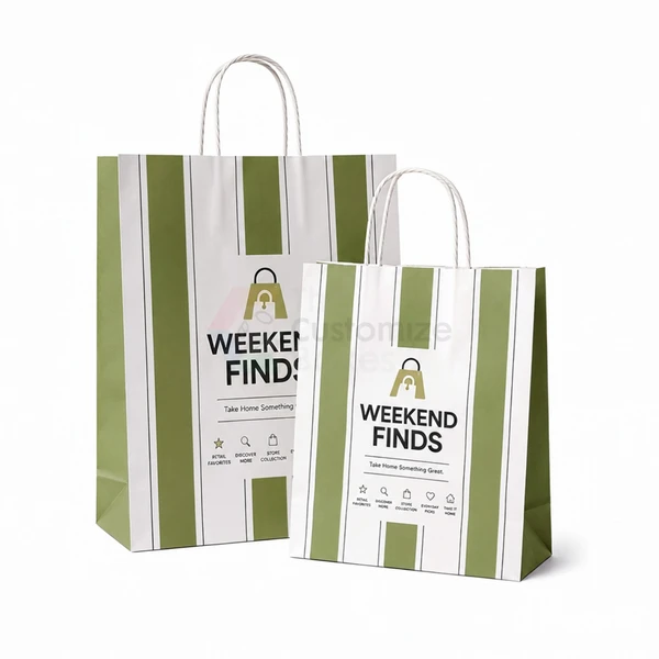 Custom Twisted Handle Paper Bags