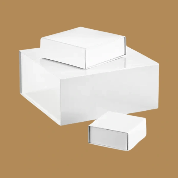 custom white glossy boxes