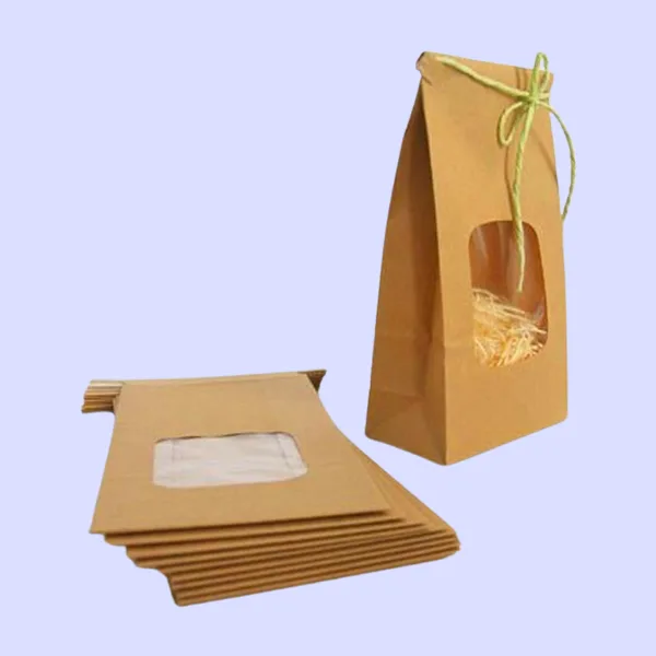 eco friendly tin tie kraft bags