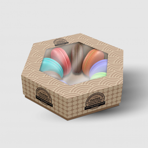 food hexagon packaging boxes