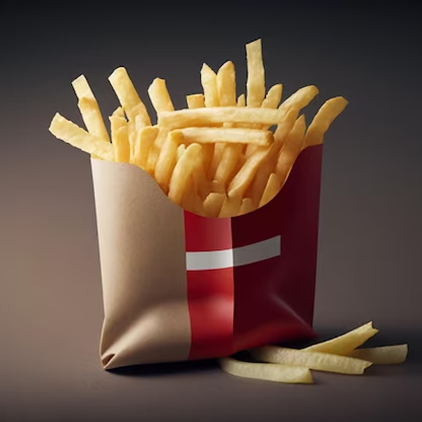 french fries packaging