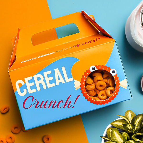 gable cereal packaging