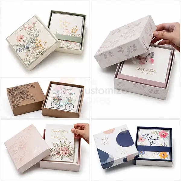 Greeting Card Boxes with Lids Wholesale