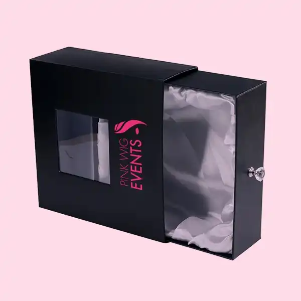 hair extension boxes with window