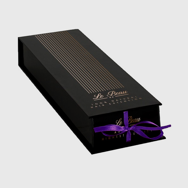 hair extension packaging boxes with logo