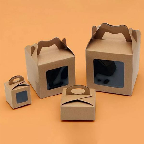 kraft boxes with handle wholesale