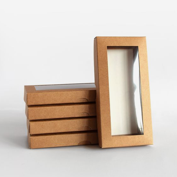 kraft boxes with window wholesale