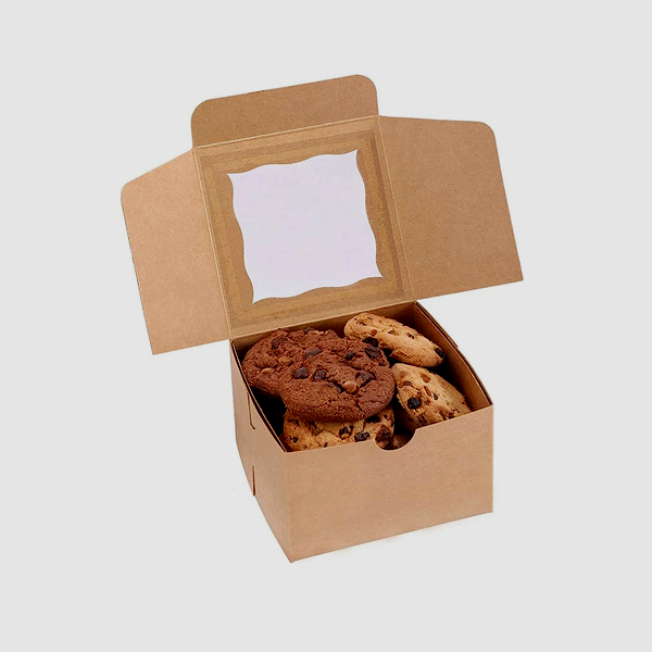 kraft cookie packaging boxes