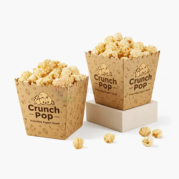 Kraft Popcorn Boxes Bulk