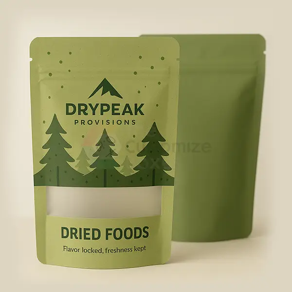 Mylar Bags with Window printed