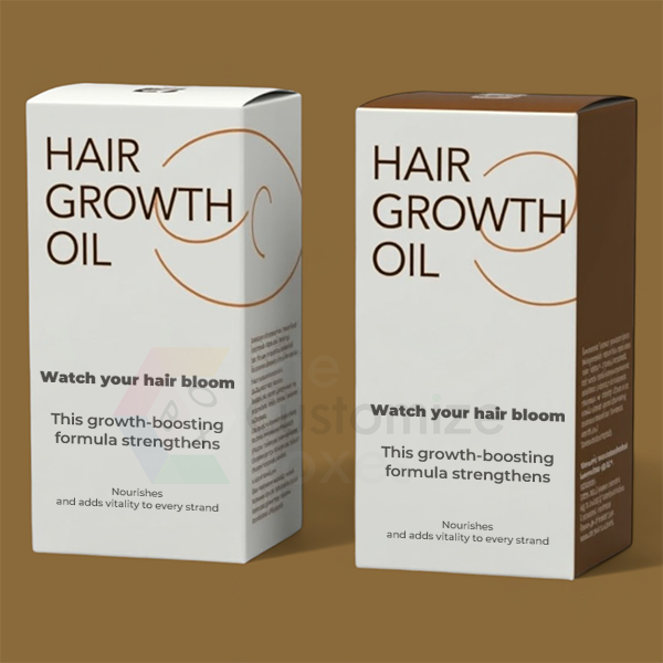 hair growth oil packaging boxes