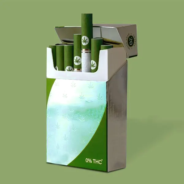 Empty Paper cigarette Packaging