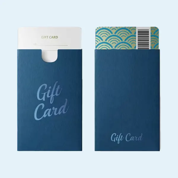 custom gift card sleeve